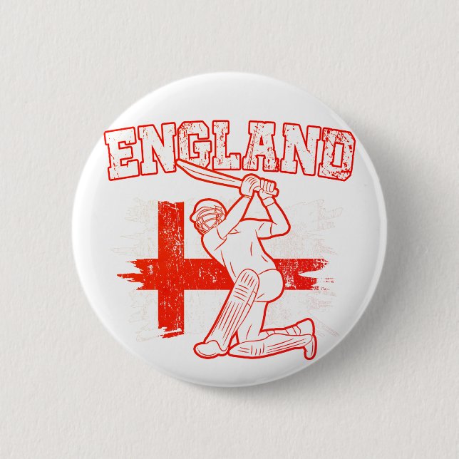 Cricket England, England-Flagge Button (Vorderseite)
