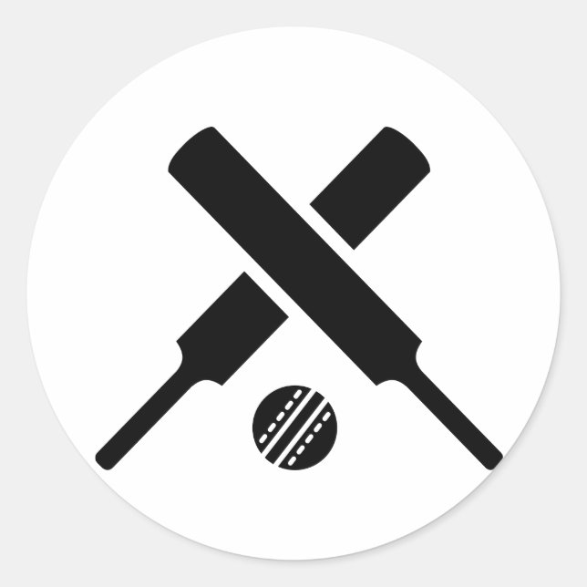 Cricket-Fledermäuse Runder Aufkleber (Vorderseite)