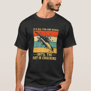 Cricket-Game-Zitat für einen Cricketspieler T-Shirt