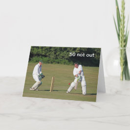 Cricket-Geburtstagkarte Karte