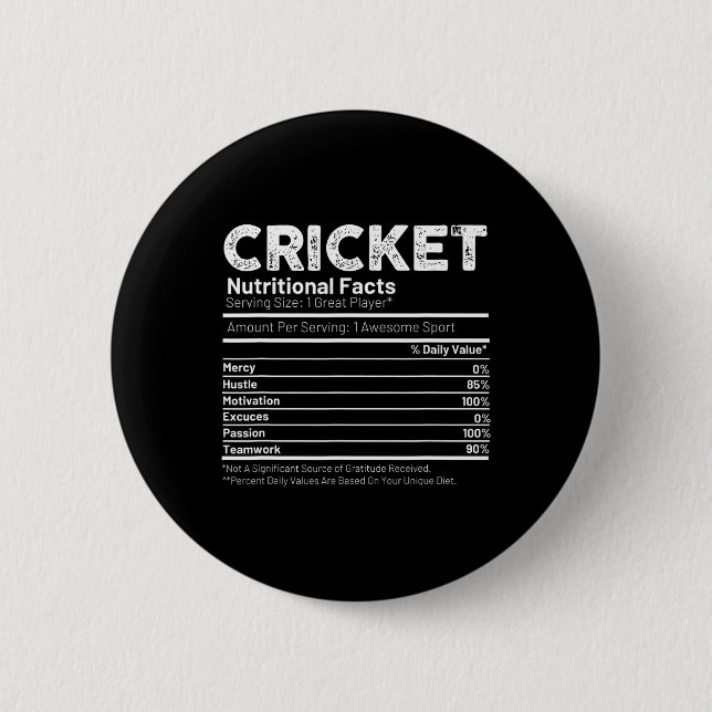 Cricket-Geschenk für Männer  Button (Vorderseite)