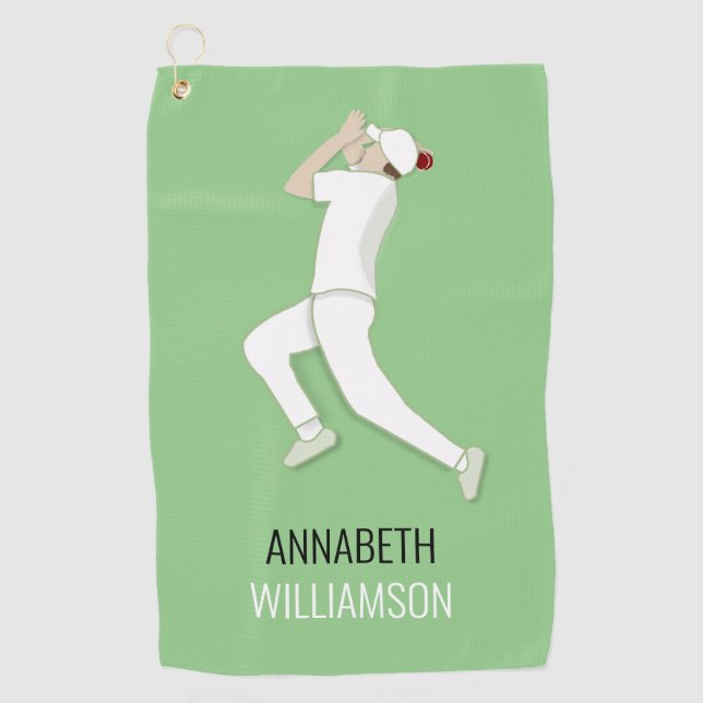 Cricket Golfhandtuch (Vorderseite)