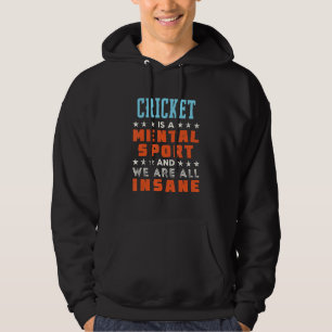 Cricket ist ein geistiger Sport Spieler 1 Hoodie