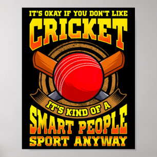 Cricket ist eine Sportweltmeisterschaft für intell Poster