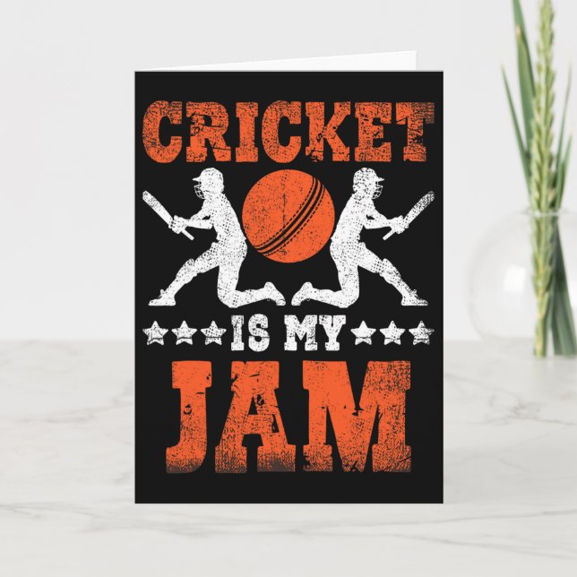 Cricket ist mein Ding Cricket  Karte (Vorderseite)