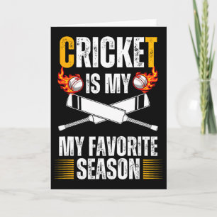 Cricket ist meine Lieblingssaison Cricket Liebhabe Karte