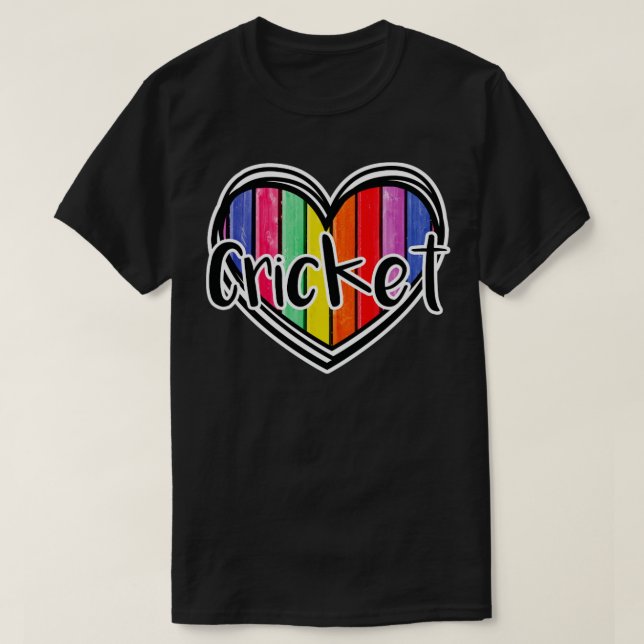 Cricket-Junge oder Mädchen T-Shirt (Design vorne)