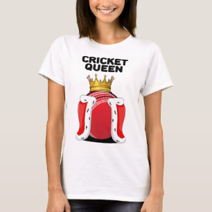 Cricket Königin Frauen Cricket Mädchen Cricket Spi T-Shirt