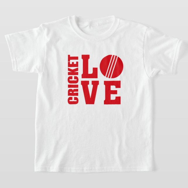 Cricket-Liebe, Cricket T-Shirt (Ablage )