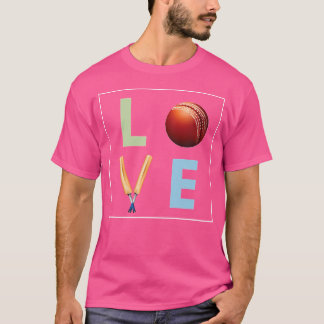 Cricket-Liebe für Cricket Sports Player Funny Cric T-Shirt