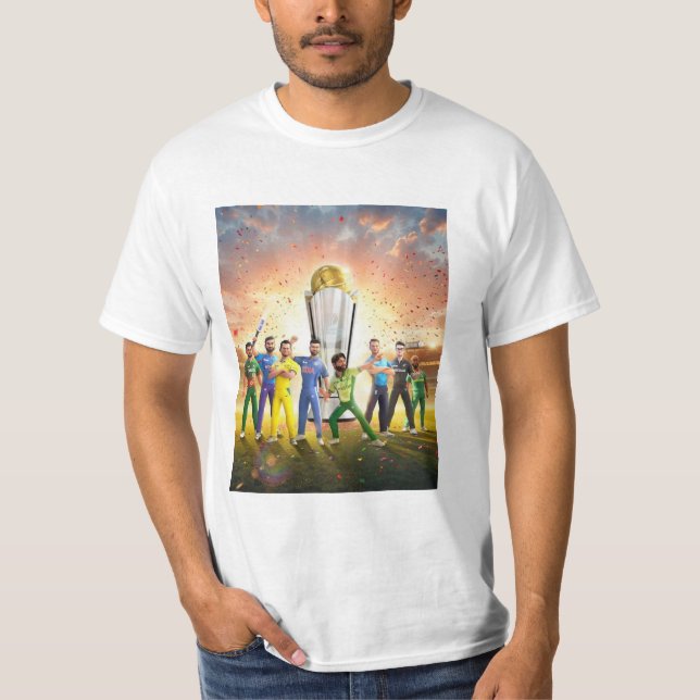 Cricket-Liebhaber im Shirt (Vorderseite)