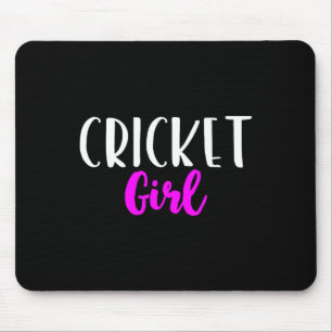 Cricket Mädchen Spielerin Frauen Lustig Niedlich Mousepad