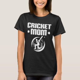 Cricket-Mama Cricketer Son Cricket Lover Mutter T-Shirt