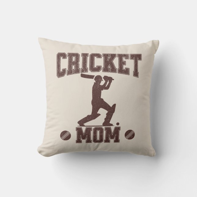 Cricket Mama Sportenthusiasten Cricket Lover Mothe Kissen (Vorderseite)