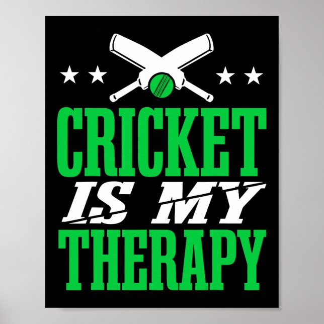Cricket Männer Cricket Spieler  Poster (Vorne)
