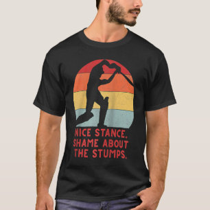 Cricket Männer Frauen Jungen Mädchen Studenten Vin T-Shirt