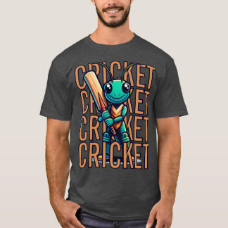 CRICKET Mascot Player Niedlicher Spaß Bat T-Shirt