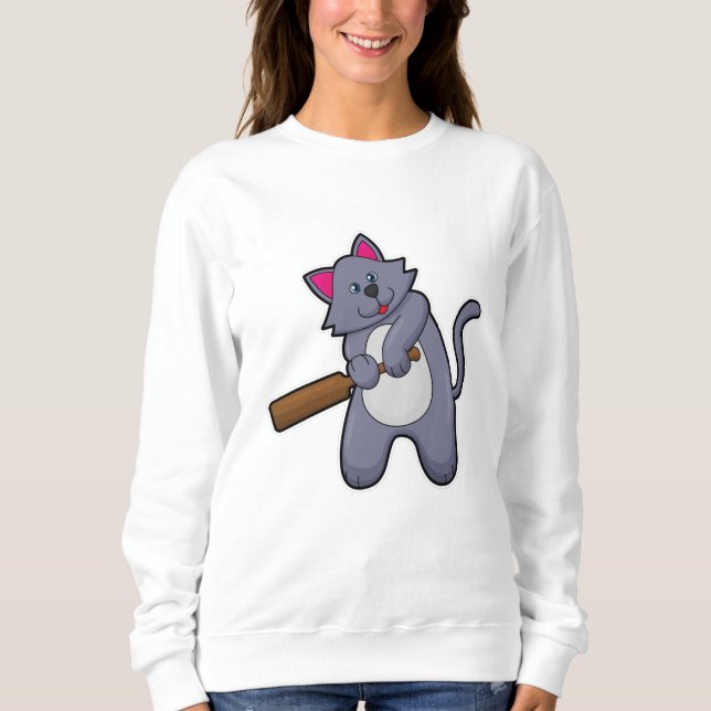 Cricket mit Cricket-Fledermaus Sweatshirt (Vorderseite)