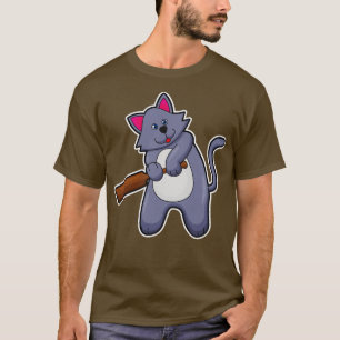 Cricket mit Cricket-Fledermaus T-Shirt