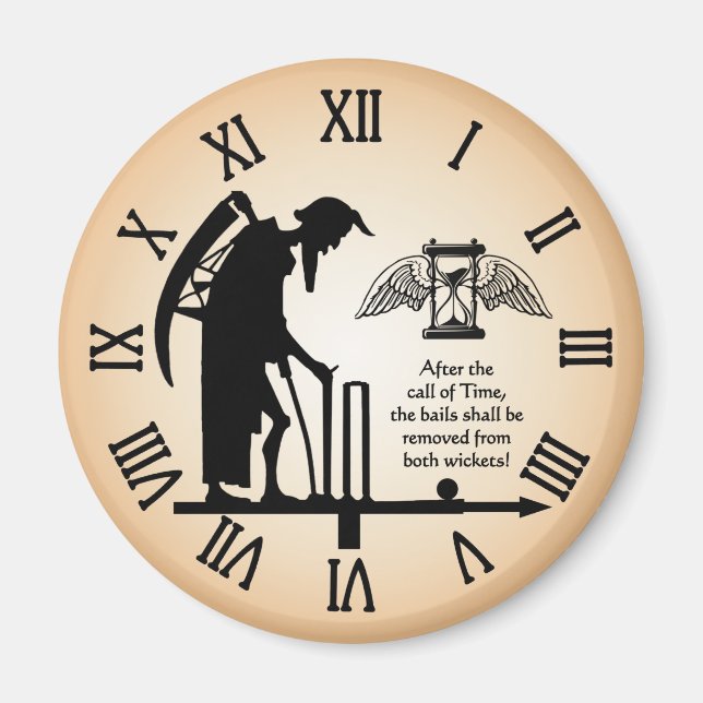 Cricket Old Father Time Magnet (Vorne)