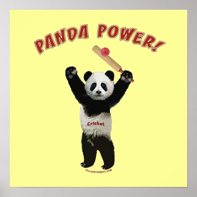 Cricket Panda Power Poster (Vorne)