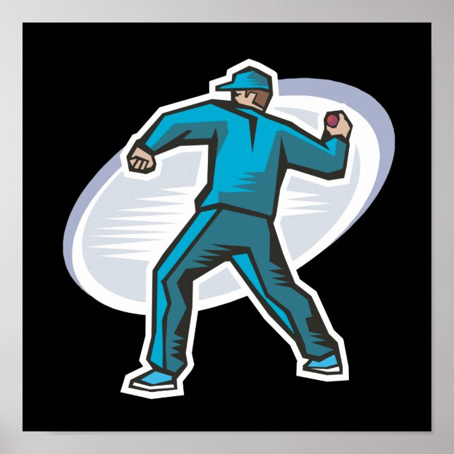 Cricket Pitcher Poster (Vorne)