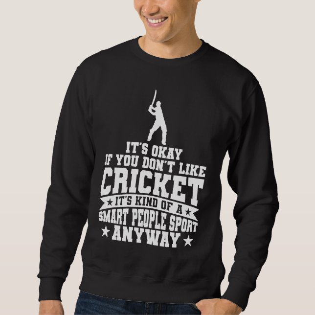 Cricket-Player-Cricket ist eine Art intelligenter  Sweatshirt (Vorderseite)