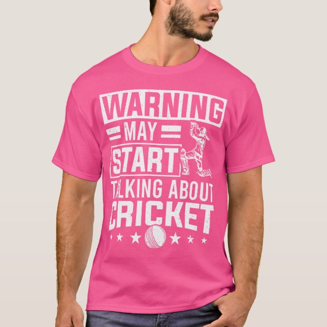 Cricket Player Cricket-Saison, zu der ich anfange, T-Shirt (Vorderseite)