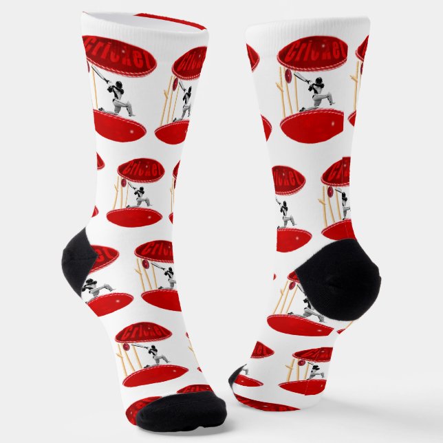 Cricket-Player in einem Cricket-Ball, Crew Socken (Gewinkelt)