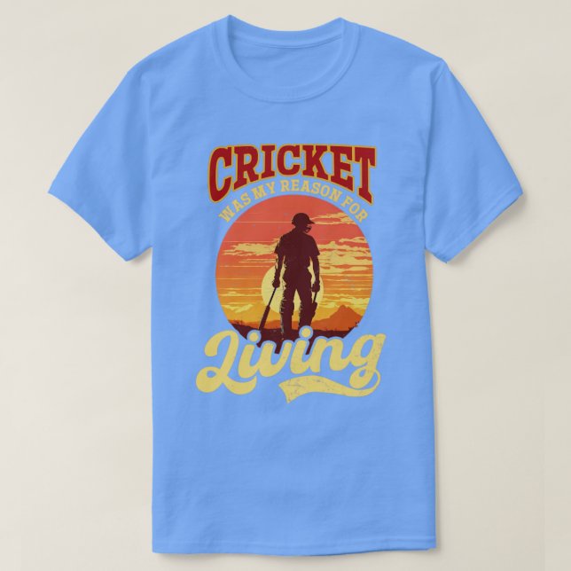 Cricket Player mein Grund für das Leben T-Shirt (Design vorne)