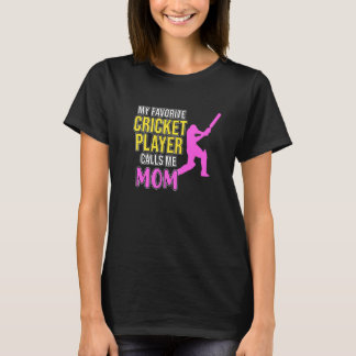 Cricket Player nennt mich Mama Sportteam Coach Gra T-Shirt