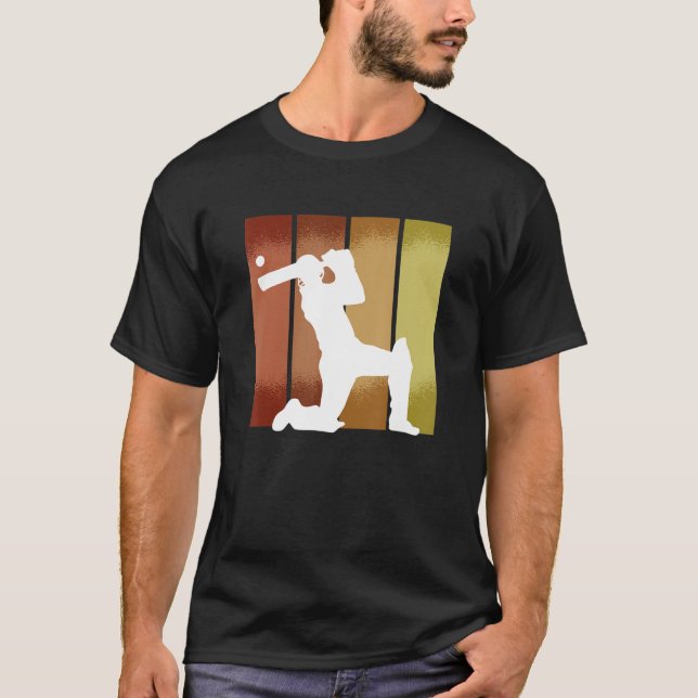 Cricket Player Sport T-Shirt (Vorderseite)