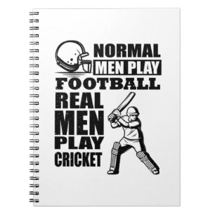 Cricket Player Sportcoach Team Geschenkideen Notizblock