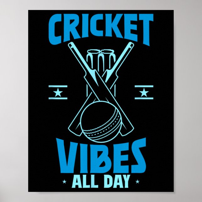 Cricket Player Sports  Poster (Vorne)