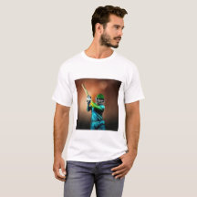 Cricket Player Stilvolles Design für T - Shirt