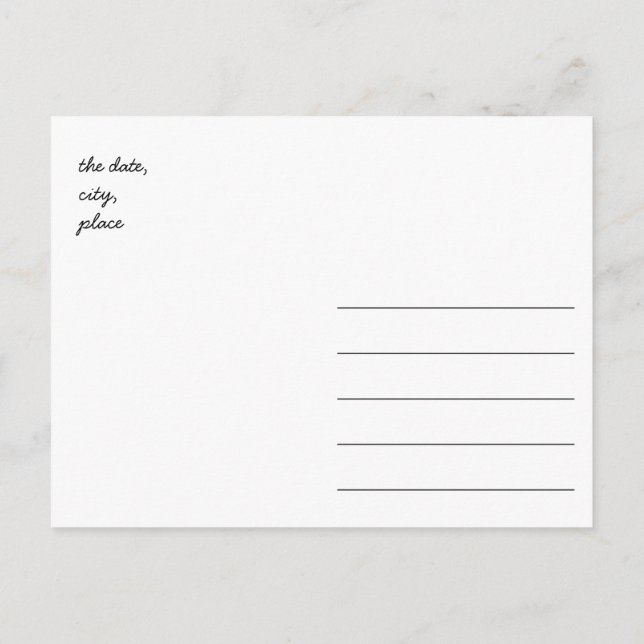 Cricket-Postkarte Postkarte (Rückseite)