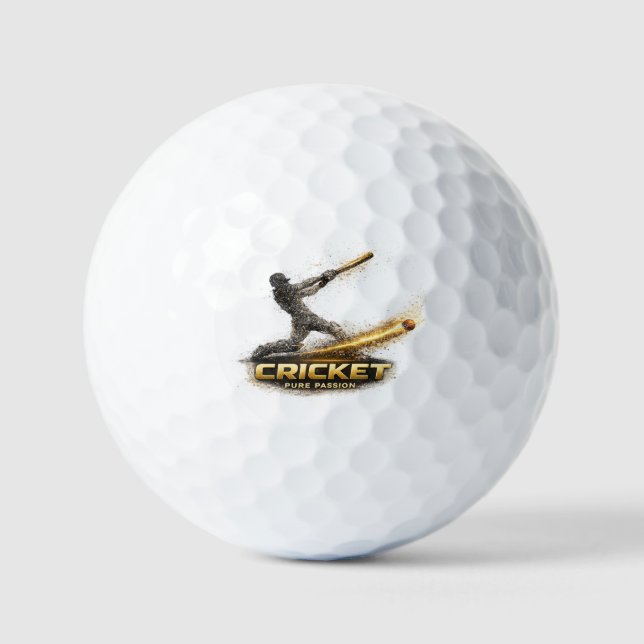 Cricket Pure Passion Gold Motion Value Golfball (Vorderseite)