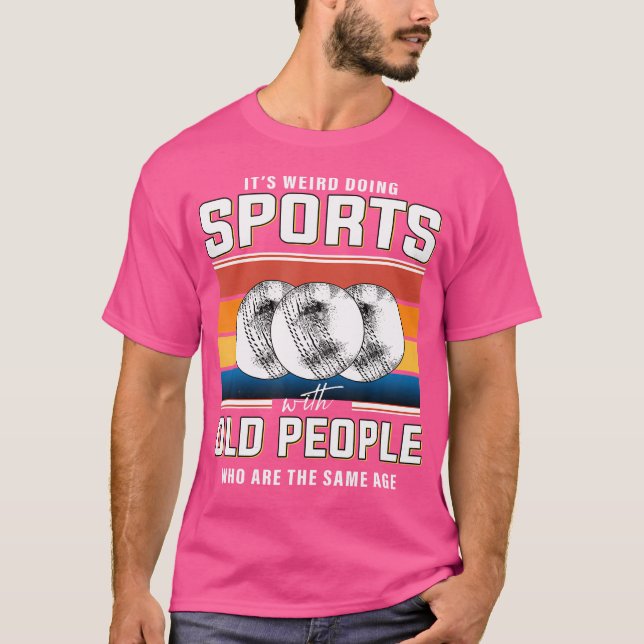 Cricket Rentirement Old Man Cricket Player Rmüde T-Shirt (Vorderseite)