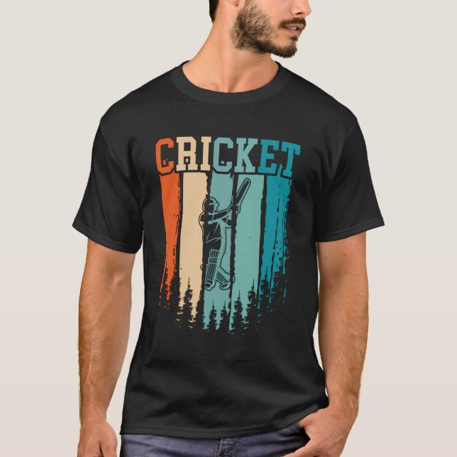 Cricket Retro Vintag T-Shirt (Vorderseite)