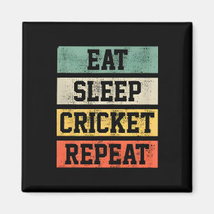 Cricket Retro Vintage Geschenke für Spieler und Tr Magnet