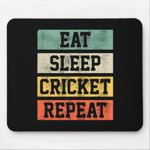 Cricket Retro Vintage Spieler Trainer Geschenke fü Mousepad