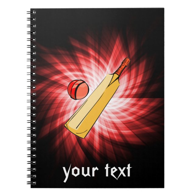 Cricket; rot; notizblock (Vorderseite)