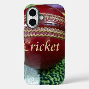 Cricket: rote Kunsthandwerksdrucke iPhone 16 Hülle