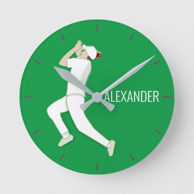 Cricket Runde Wanduhr (Vorderseite)