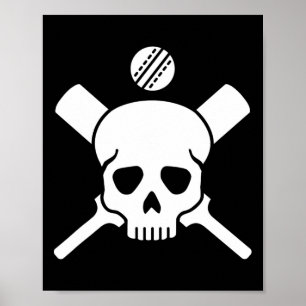 Cricket-Schädel Poster