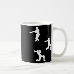Cricket-Silhouette - Cricketspiel - Cricket Kaffeetasse