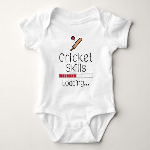 Cricket Skills Loading   Cricket Player Baby Strampler
