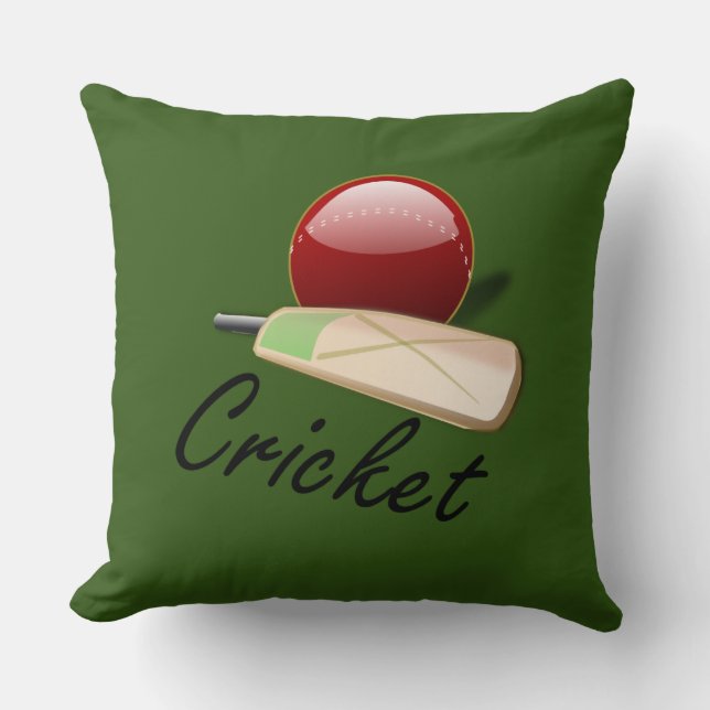 Cricket-Spiel, beliebtes Design, Throw Kissen (Vorderseite)