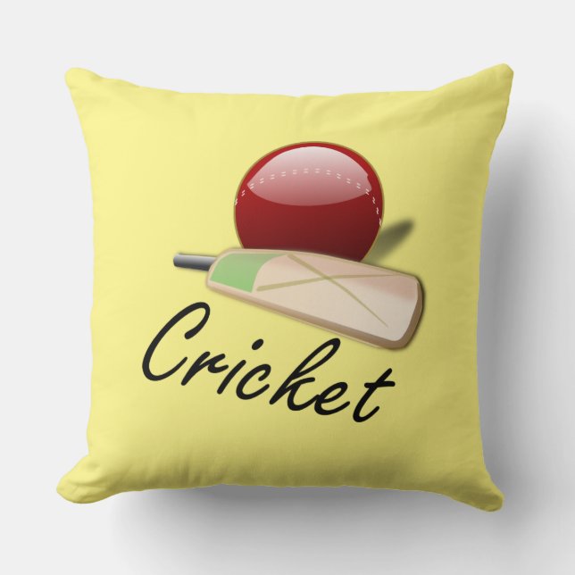 Cricket-Spiel, beliebtes Design, Throw Kissen (Vorderseite)