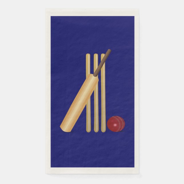 Cricket-Spiel Serviette (Vorderseite)